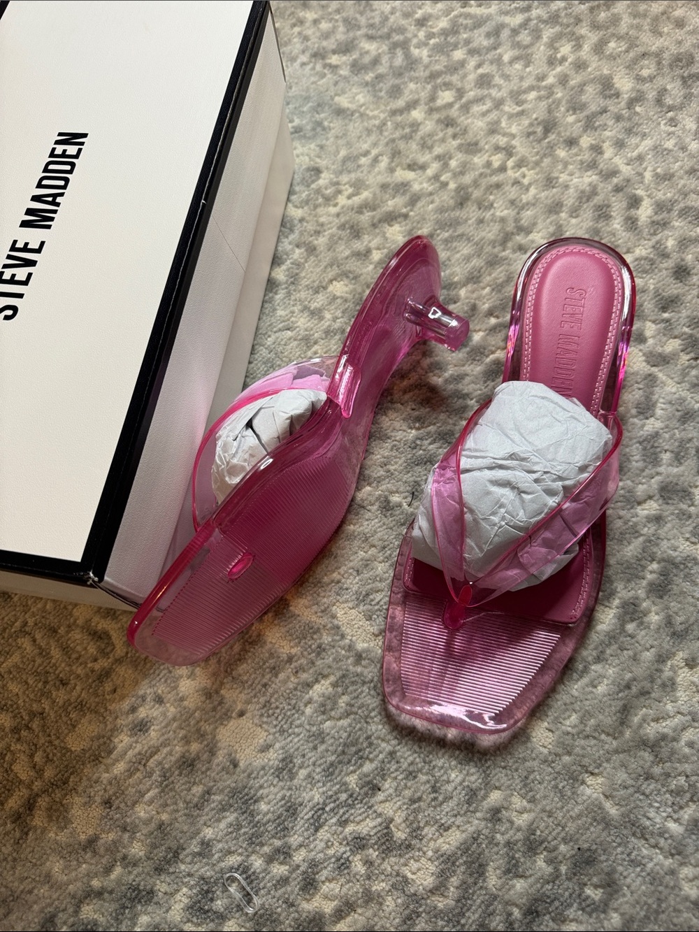 Steve Madden Tracy Jelly Kitten-Heel Sandals